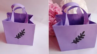 Easy gift idea. Mini shopping bag gift idea. How to make shopping bag step by step.