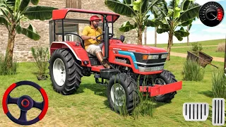 Tractor driving simulator game - Indian tractor driving 3d gameplay _ Farming simulator