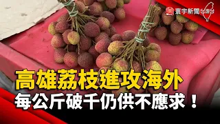 高雄荔枝進攻海外！玉荷包首次前進紐西蘭 每公斤破千仍供不應求！｜#寰宇新聞@globalnewstw