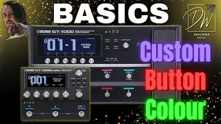 BOSS GT-1000 BASICS - Change Button Colour & Customise Settings