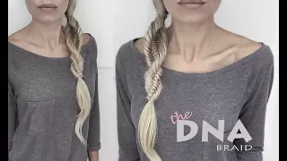 DNA Braid | Three Strand Fishtail Braid | Spiral Braid | Easy tutorial