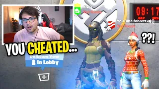 I played with a CHEATER that RUINED my Customs in Fortnite... (he said this...)
