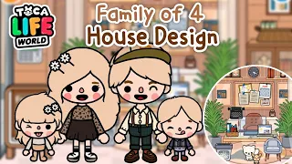 FAMILY OF 4 ! HOUSE DESIGN 🏠✨| Modern Mansion Makeover | Toca Life World 🌏