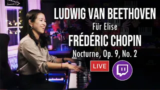 Fur Elise and Nocturne, Op  9 No  2 Classical Improv by Sangah Noona LIVE