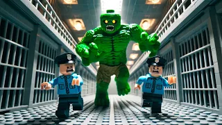 Riesige Zombies dringen in das Lego Gefängnis ein - Lego Zombie Angriff