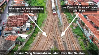 STASIUN BESAR YANG MEMISAHKAN REL KERETA KE UTARA DAN KE SELATAN !