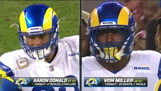 Trent Williams vs Von Miller & Aaron Donald (2021 wk 10) | OL vs DL Matchup