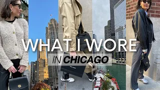 WHAT I WORE IN CHICAGO | FALL TRAVEL OUTFITS | CITY BREAK VLOG | Styled. by Sansha