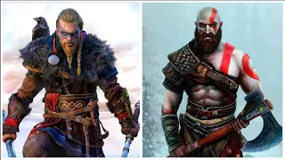 Assassin's Creed Valhalla Vs God Of War PS4 Side By Side Comparison