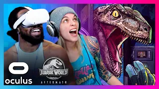Jurassic World Aftermath: Jessamyn Duke and Austin Creed escape from dinosaurs!