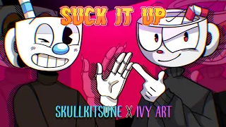 Suck it up meme • ft evil Cuphead and Mugman • Collab with SkullKitsune • Animation