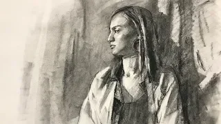 Basics #80 - How to Use Charcoals on Sketchbook Drawing from Life