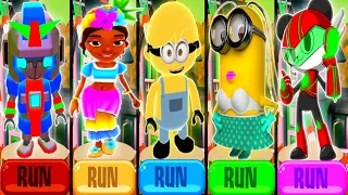 Tag with Ryan vs Ryan's world Vs Subway surfers New Character vs Minions Ryan vs Minions | Ryan's