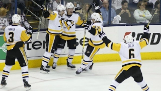 Guentzel leads Penguins to OT win and 3-0 series lead over Blue Jackets