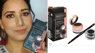 Swiss beauty eyebrow and gel eyeliner| Review |By beautymaniawith Ritu