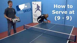 How to serve at the MOST CRUCIAL point of the match | Table Tennis | PingSkills