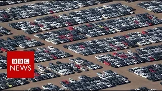 Volkswagen's car 'graveyard' in California - BBC News