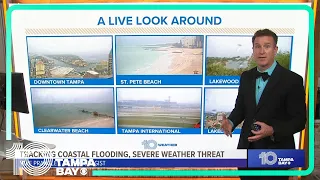 Tracking Florida's coastal flooding, severe weather threat