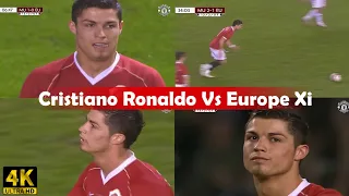 Cristiano Ronaldo Vs Europe Xi - 4k High Quality For Editing - Ronaldo Free Clip