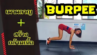 BURPEE ที่สุดของท่าเผาผลาญ + สร้างกล้ามเนื้อ | ฝึกตั้งแต่ท่าเริ่มต้น - Low impact