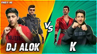 Dj Alok Vs K | Bhai Vs Bhai 😂 Best Clash Squad Battle Pc vs Mobile Who Will Win? - Garena Free Fire