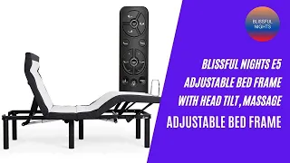 Best adjustable beds | Blissful Nights e5 Adjustable Bed Frame with Head Tilt | Massage