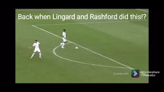 Lingard and Rashford trying to score against croatia