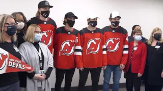 Devils Participate in Annual Hospital Visits