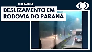 Paraná: Rodovia onde houve deslizamento não tem prazo para liberação