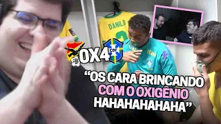 CASIMIRO REAGE: BASTIDORES - BOLÍVIA 0 X 4 BRASIL ft. BELTRÃO (DO MARACANÃ) | Cortes do Casimito