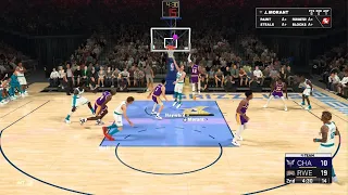 NBA 2K23 js dunk on someone on the hornets