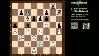 Evolution of Chess Style #189: Botvinnik - Bronstein : Game 6: World Championship Match (1951)