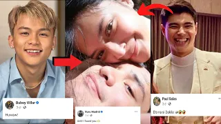 Celebrities React to Ruru Madrid as he shows loved to Bianca umali