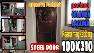 how to install STEEL DOOR 100cm X 210cm (EP-131)