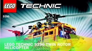 Lego Technic ~ Twin Rotor Helicopter Set 9396 (Time Lapse)