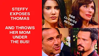 RECAP November 28th 2022 | The Bold & The Beautiful | TAYLOR KEEPS QUIET & STEFFY EXPOSE THE TRUTH!