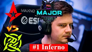 NIP vs Astralis BO1 map 1 Inferno PGL Major Stockholm 2021 Legends Stage CS GO