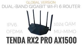 Tenda RX2 Pro AX1500 роутер Wi-Fi 6 - огляд, тести, порівняння, роздуми про глобальне