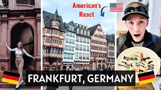 🇩🇪 Visiting FRANKFURT, GERMANY Old Town | American's REACT