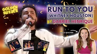Voice Teacher Reacts to Gabriel Henrique Singing Run to You