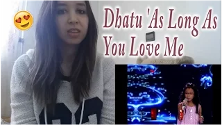 The Voice Kids Indonesia  - Dhatu 'As Long As You Love Me'  _ REACTION