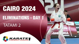 Karate1 CAIRO | Day 1 – ELIMINATIONS - Tatami 2 | WORLD KARATE FEDERATION