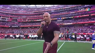 The Rock Sings FACE OFF at the Super Bowl