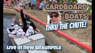 Thru The Chute New Braunfels Cardboard Boat Race 2022