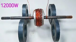 New Most Powerful 12000w Free Electricity Generator Use 220v Copper Wire Permanent Magnet Alomonium