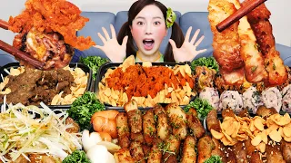 [Mukbang ASMR] Pork Belly ✨ Garlic Bulgogi Rice Balls Kimchi Jjigae Korean Eatingshow Ssoyoung