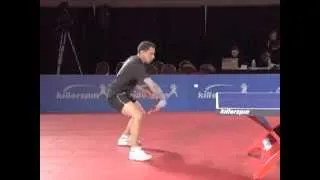 How to Hit Backhand Topspin Off Backspin in Table Tennis  | Killerspin