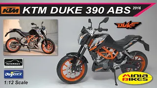 EP80. KTM DUKE 390 2016 AUTOMAXX JOYCITY 1:12 SCALE MINIATURE MODEL REVIEW