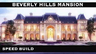 Sims 4 Celebrity Mansion : Beverly Hills Mansion SpeedBuild(NO CC)