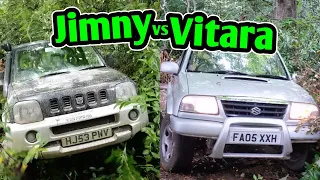 Suzuki Jimny vs Suzuki Vitara - 4x4 off road challenge!